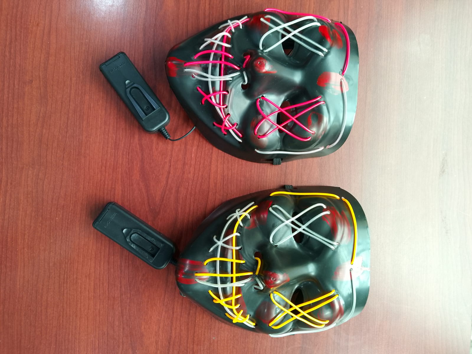 Máscara de purga con luz